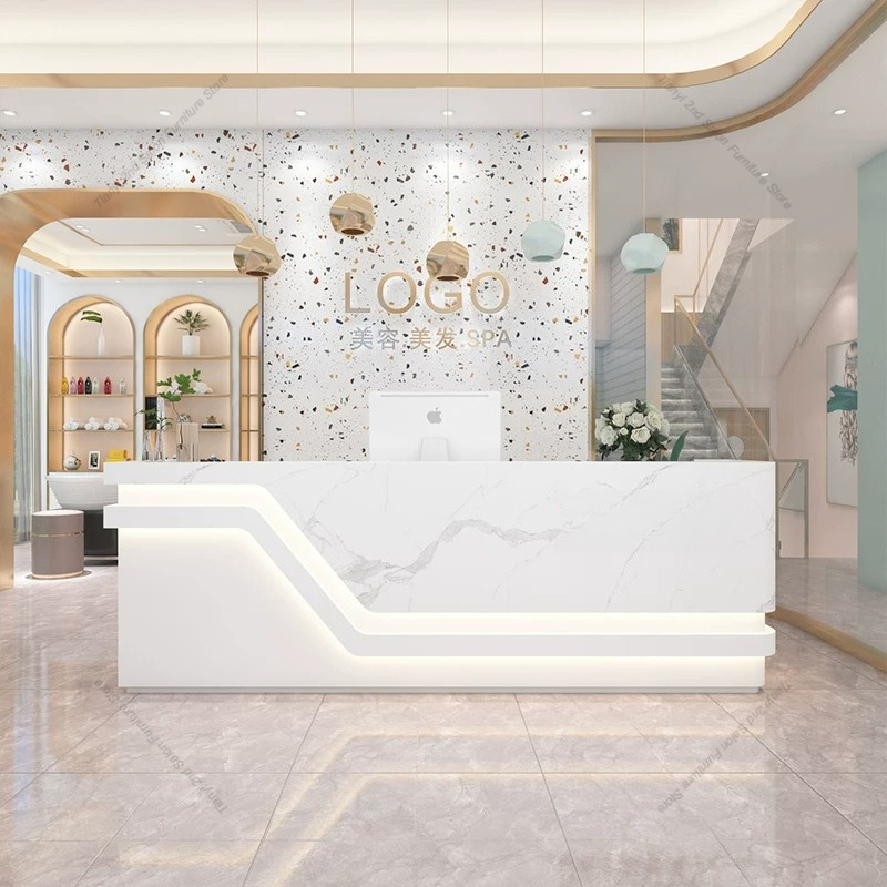 Office Furniture Store - 이탈리아풍 미니멀리즘 스타일의 회사 프런트 데스크,