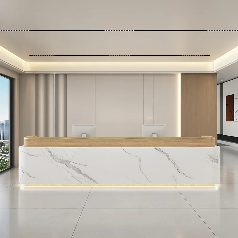 Office Furniture Store - 이탈리아 스타일 모던 리셉션 데스크 뷰티