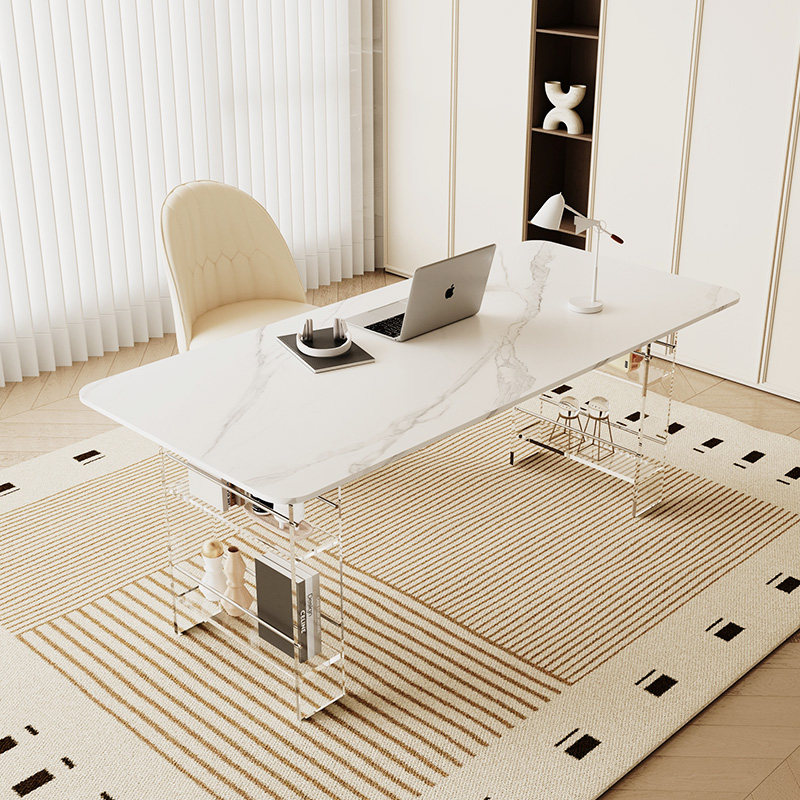 Office Furniture Desk - 북유럽 고급 소결석 책상 현대적인 디자인