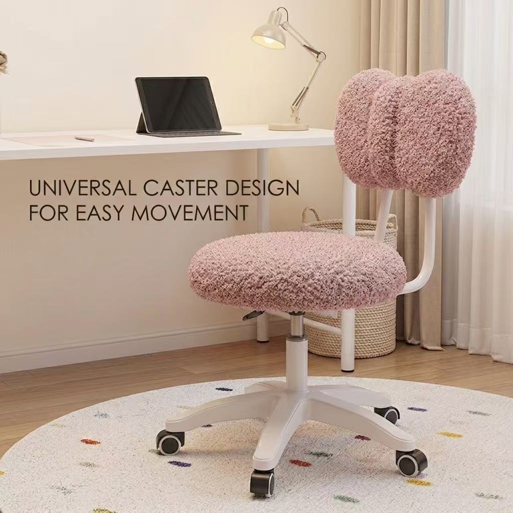 귀여운 부클 회전식 사무실 의자 360 °   회전식  - Office Furniture Desk 리뷰 및 가격