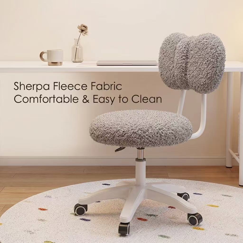 귀여운 부클 회전식 사무실 의자 360 °   회전식  - Office Furniture Desk 리뷰 및 가격