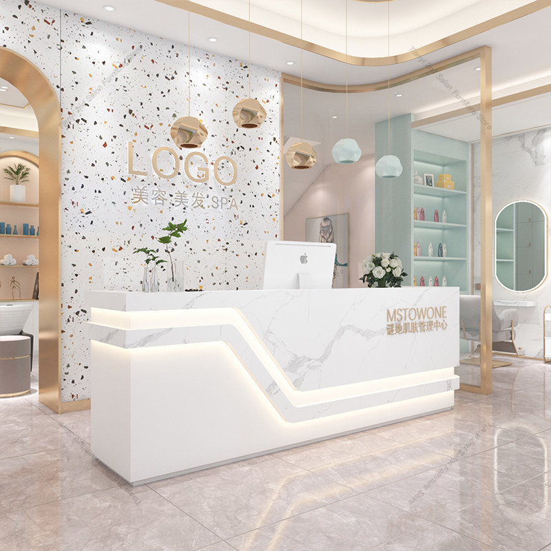 이탈리아풍 미니멀리즘 스타일의 회사 프런트 데스크, 고 - Office Furniture Store 리뷰 및 가격