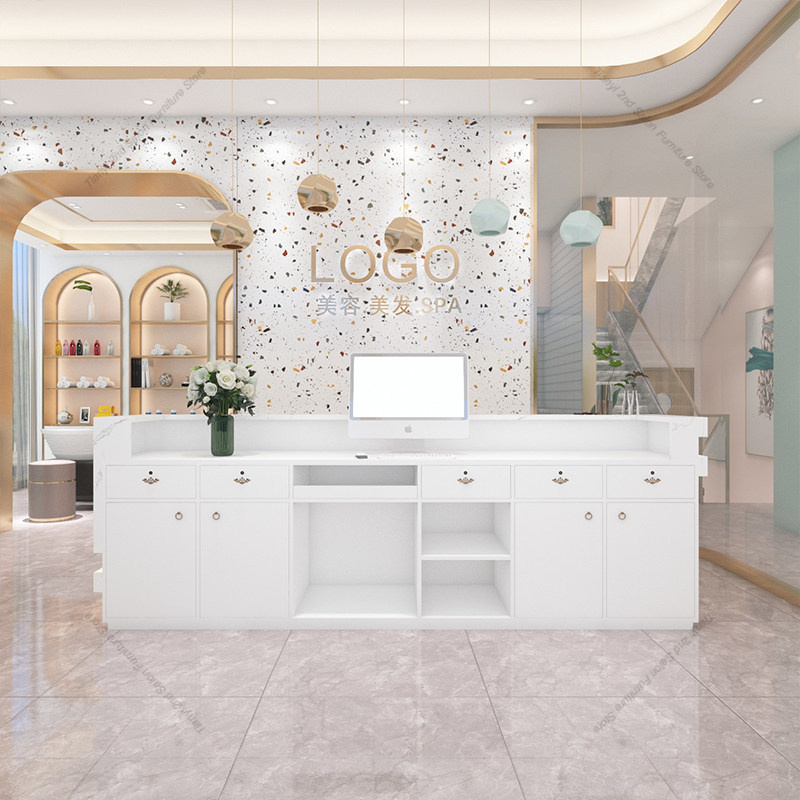 이탈리아풍 미니멀리즘 스타일의 회사 프런트 데스크, 고 - Office Furniture Store 리뷰 및 가격