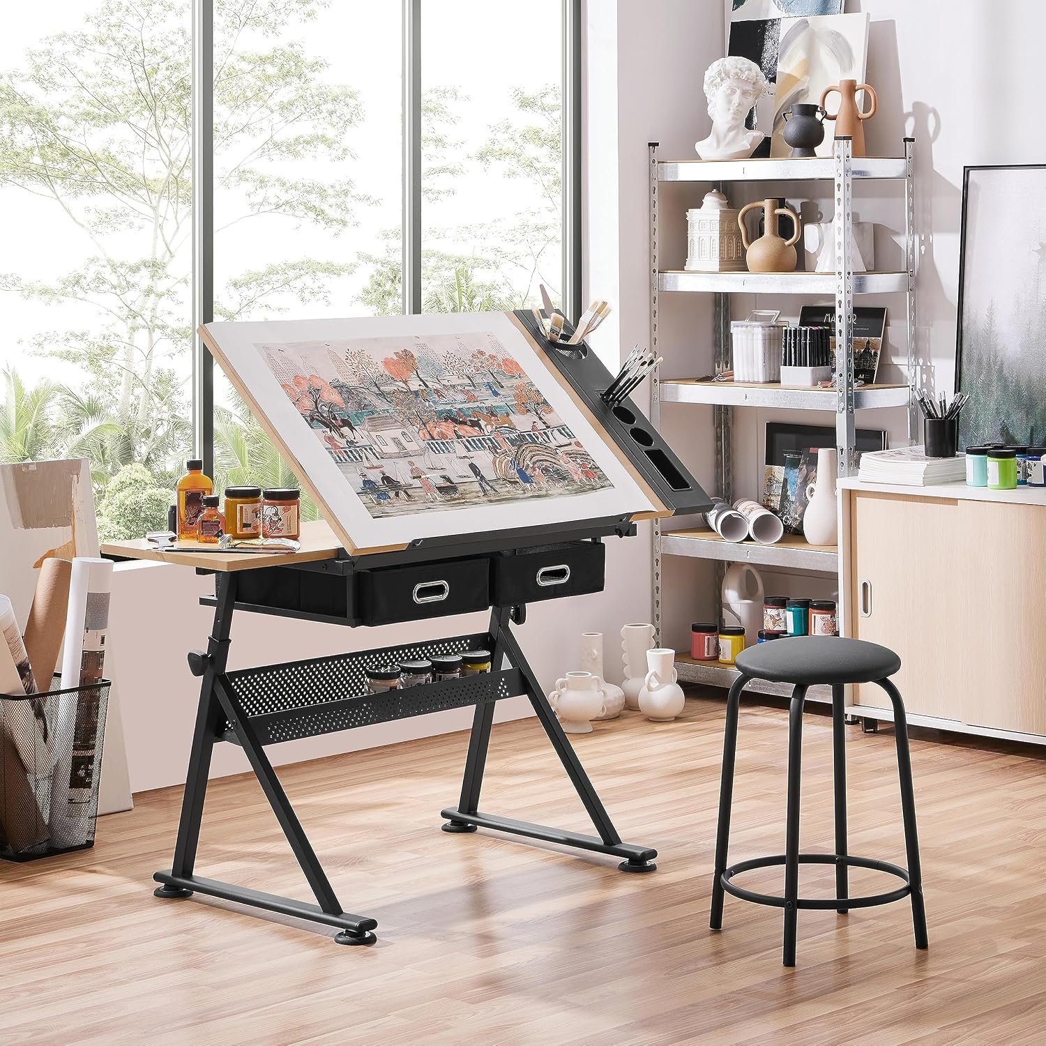 조절 가능한 드래프팅 테이블 아트 데스크와 어울리는 스 - Office Furniture Desk 리뷰 및 가격
