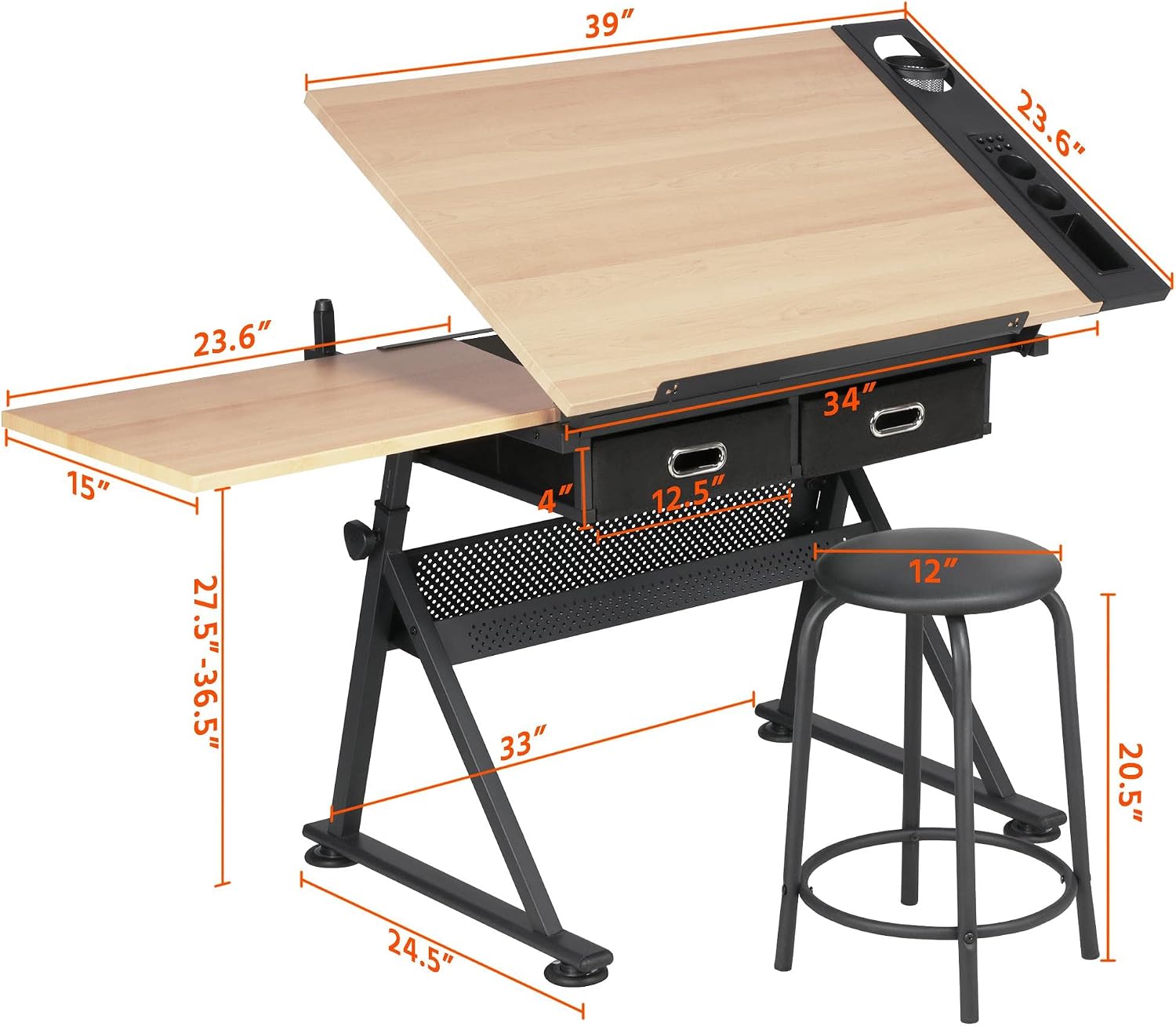 조절 가능한 드래프팅 테이블 아트 데스크와 어울리는 스 - Office Furniture Desk 리뷰 및 가격