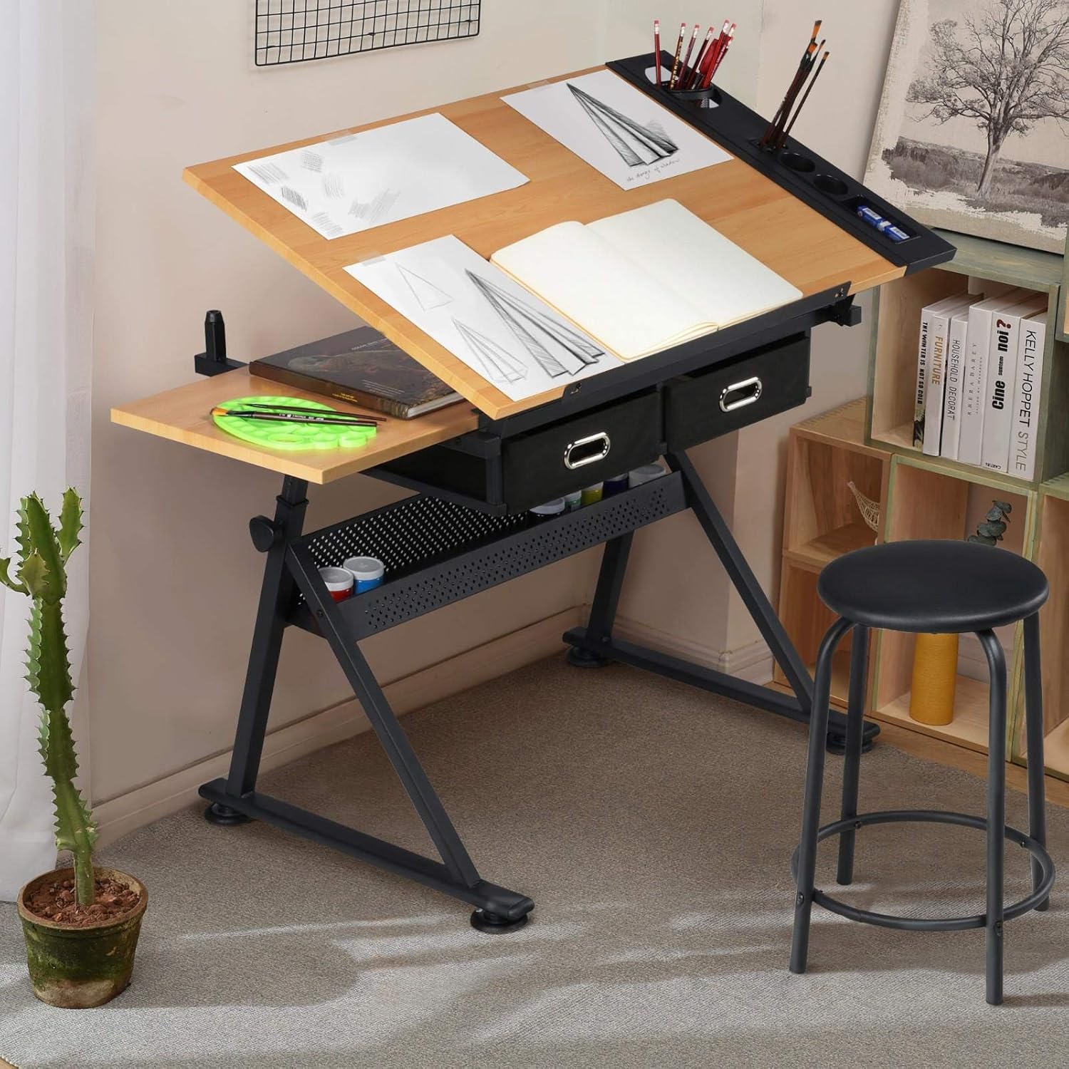 조절 가능한 드래프팅 테이블 아트 데스크와 어울리는 스 - Office Furniture Desk 리뷰 및 가격
