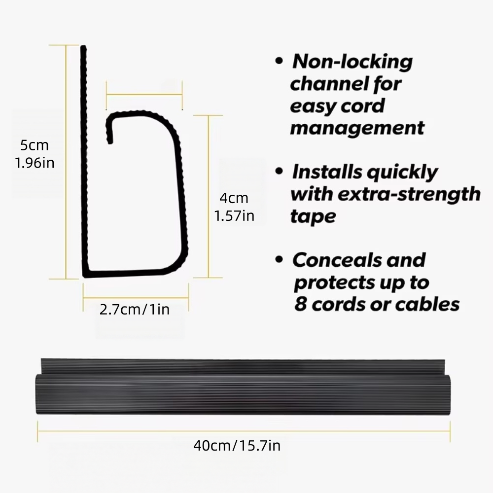 1/2개입, 40cm/15.7인치 데스크 아래 케이블  - Cable Tray Under Desk 리뷰 및 가격