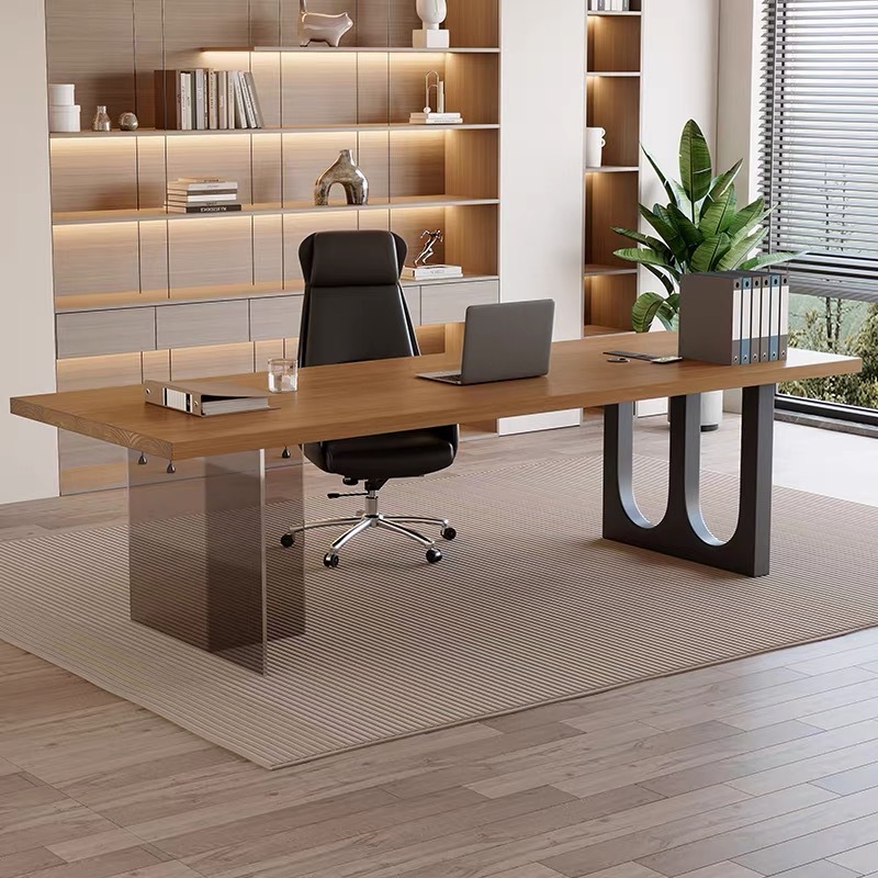 이탈리아 아크릴 플로팅 목재 사무실 책상 현대적인 심플 - Office Furniture Desk 리뷰 및 가격