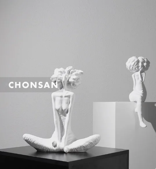 심플하고 모던한 세 자매 만화 캐릭터 레진 장식품, 거 - Office Furniture Store 리뷰 및 가격