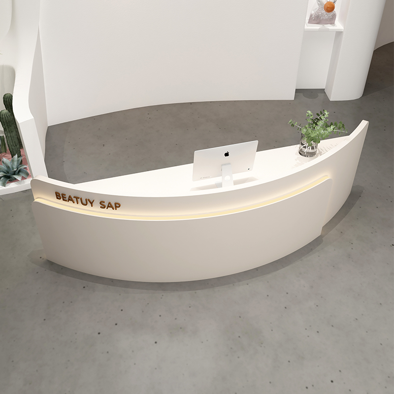라이트 럭셔리 반원형 바 카운터 캐비닛 계산대 뷰티 살 - Office Furniture Store 리뷰 및 가격